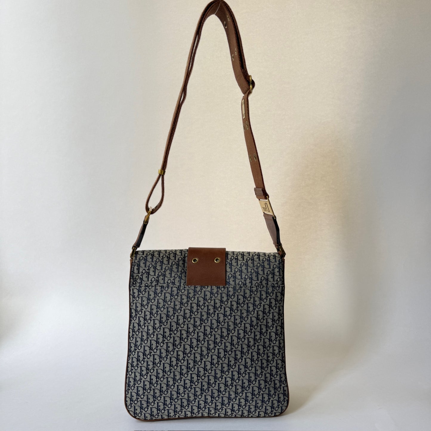 Christian Dior Brown Oblique Canvas Street Chic Shoulder Bag