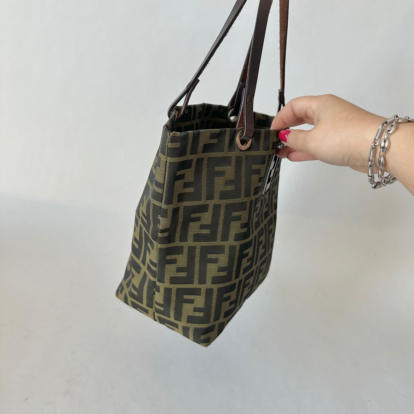 Fendi Brown Zucca Canvas Tote