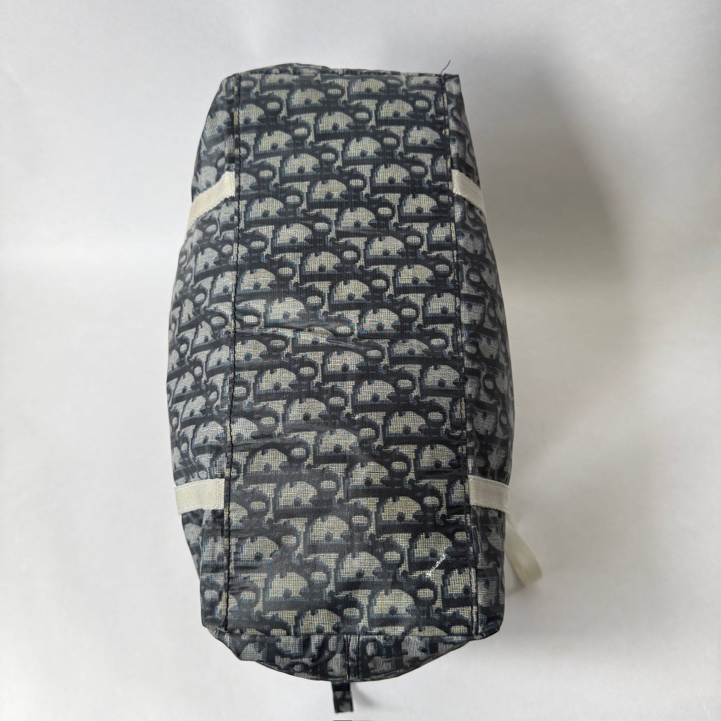 Christian Dior Navy Nylon Trotter Tote Bag