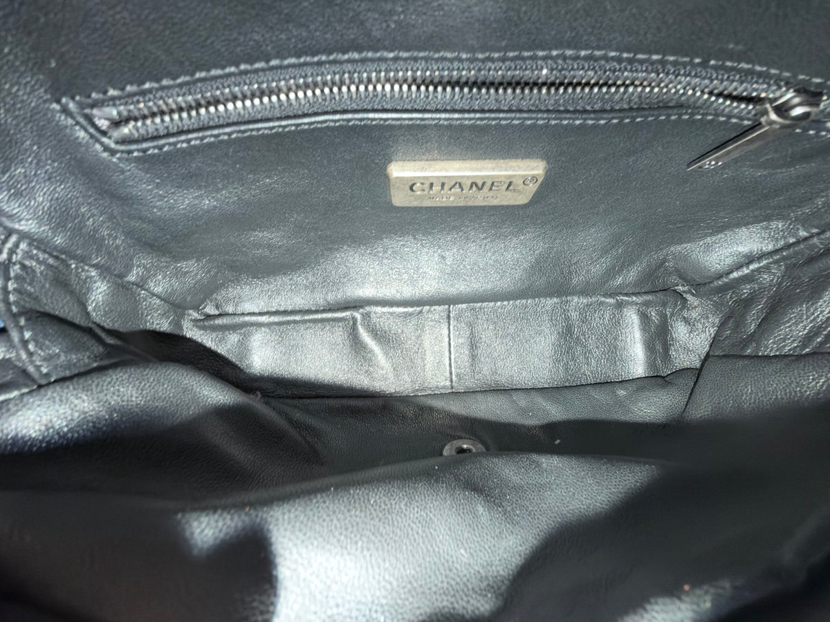 Chanel Ombre Blue Rabbit Zip Flap Bag