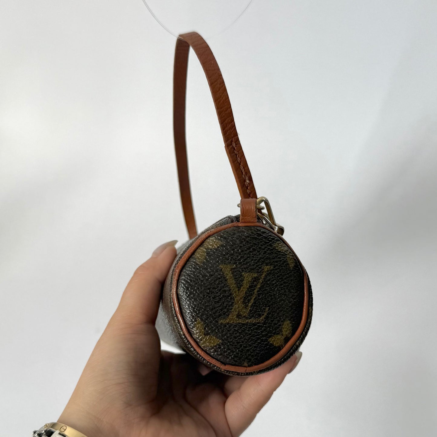 Louis Vuitton Brown Classic Monogram Mini Papillon Pochette