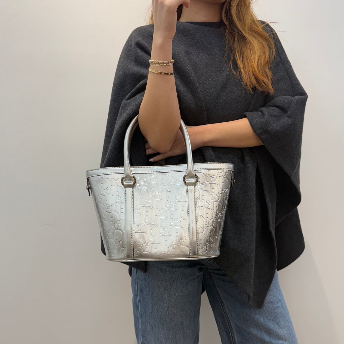 Christian Dior Metallic Oblique Tote Bag