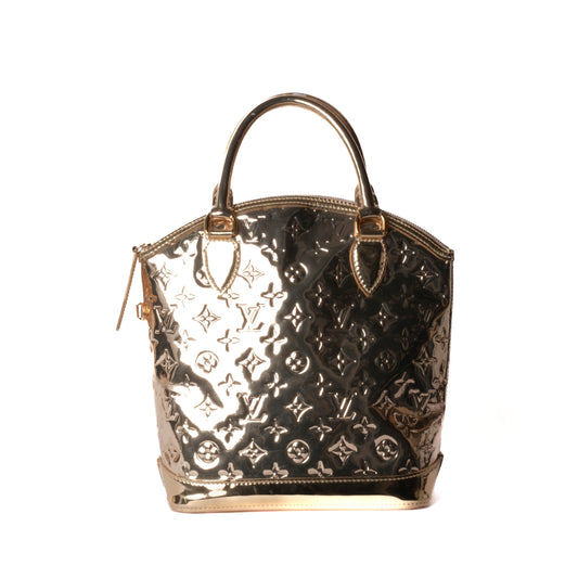 Louis Vuitton Gold Metallic Monogram Miroir Lockit Bag