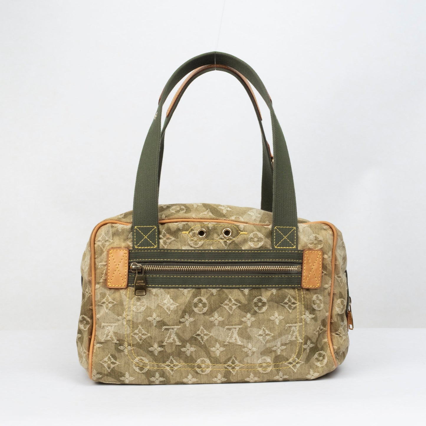 RARE Louis Vuitton X Murakami Green Denim Monogram Jasmine Shoulder Bag
