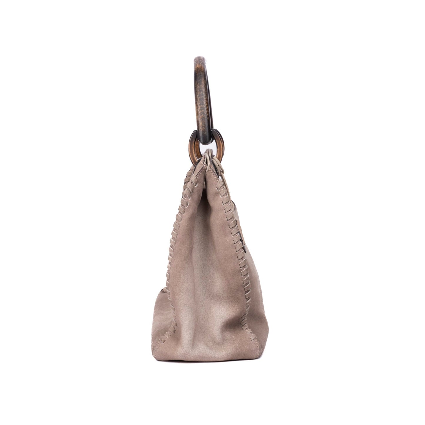 Gucci Gray Suede Shoulder Bag