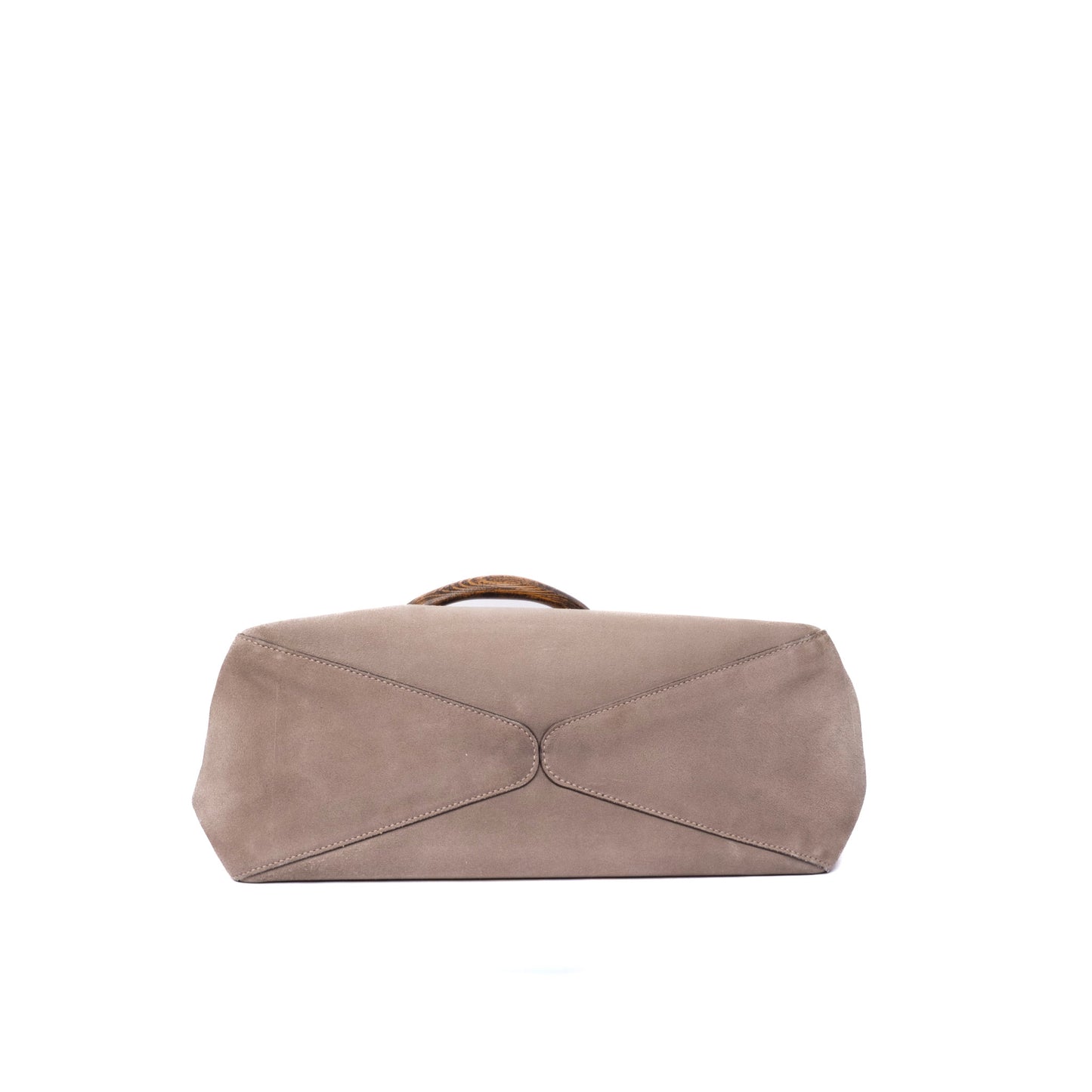 Gucci Gray Suede Shoulder Bag