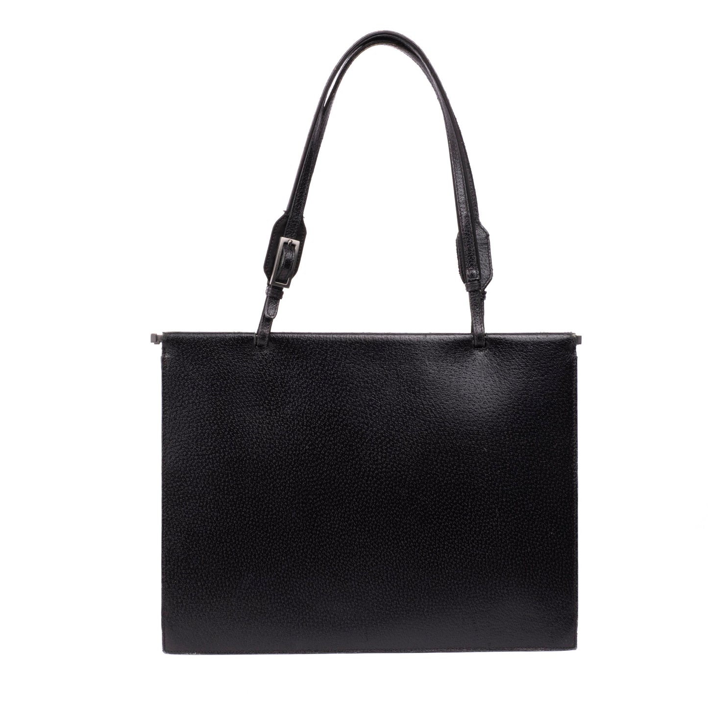 Gucci Black Pebbled Leather Tote Shoulder Bag