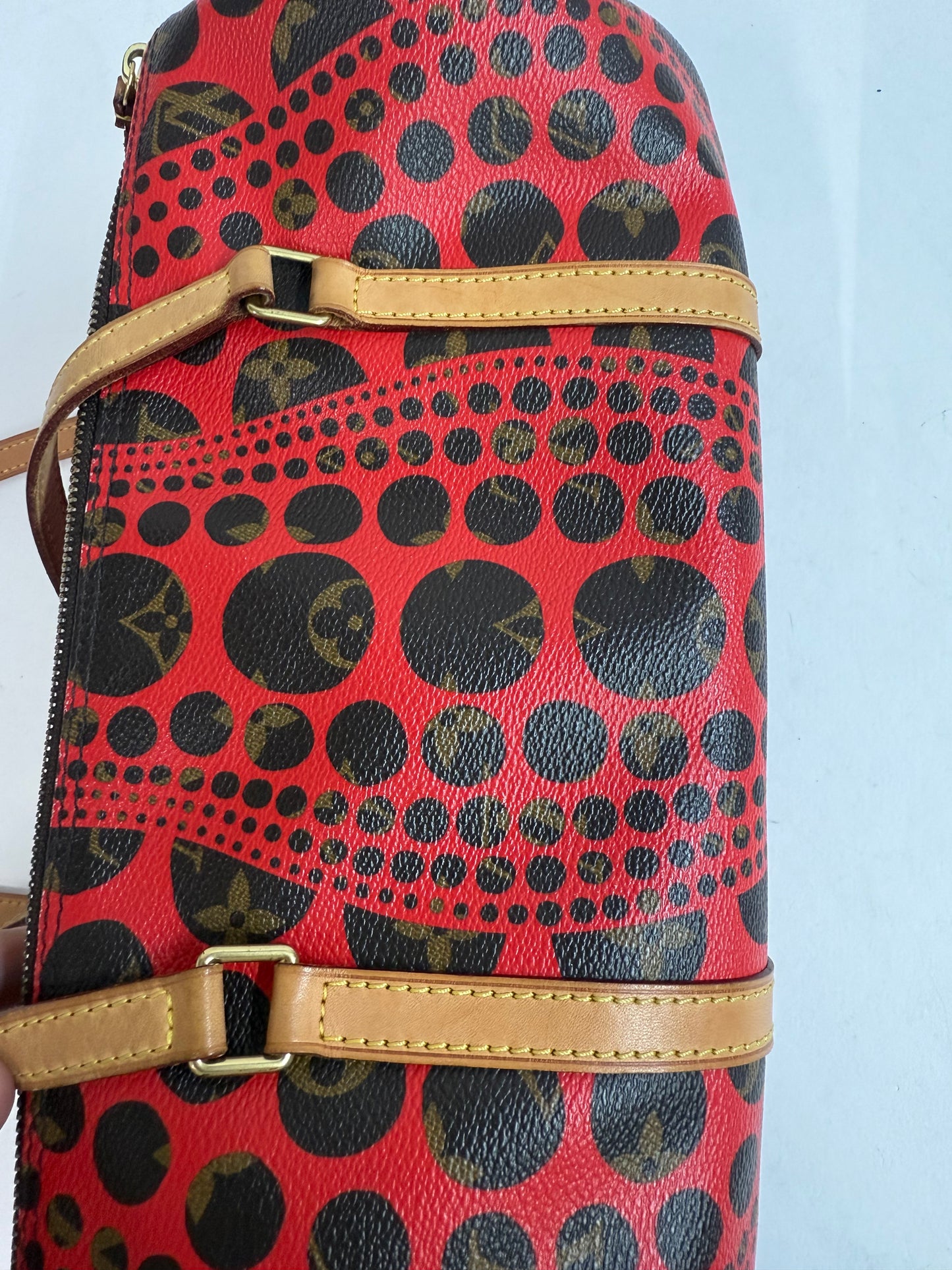 Louis Vuitton x Yayoi Kusama Canvas Pumpkin Dots Papillon Shoulder Bag