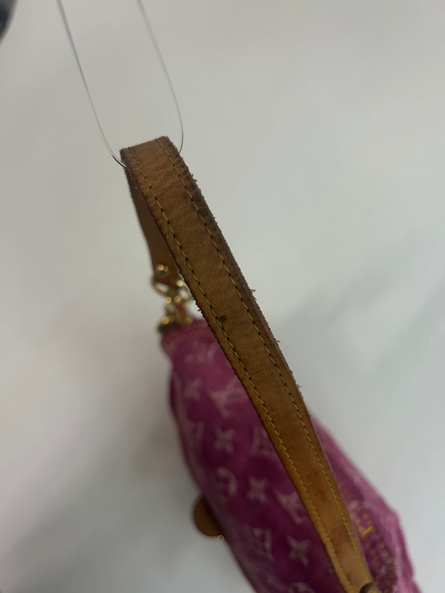 Louis Vuitton Pink Denim Monogram Pleaty Bag