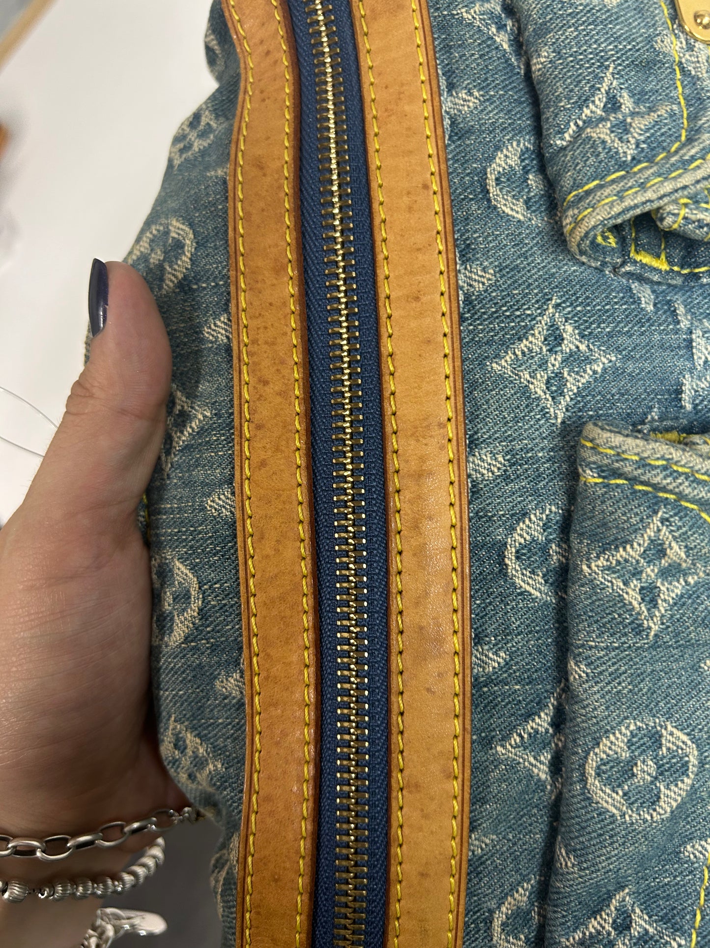 Louis Vuitton Denim Monogram Baggy PM
