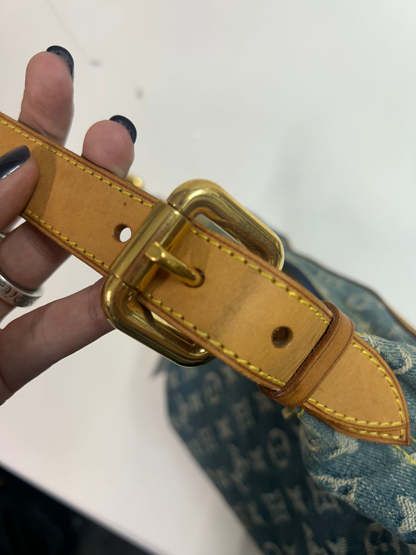 Louis Vuitton Denim Monogram Baggy PM