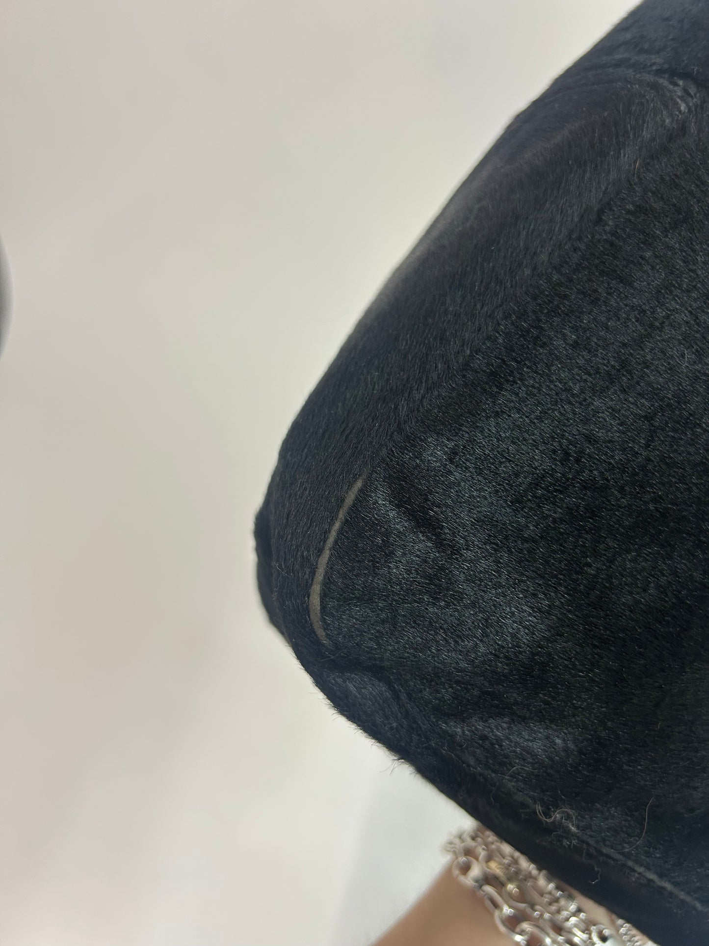 Fendi Black Ponyhair Mamma Baguette