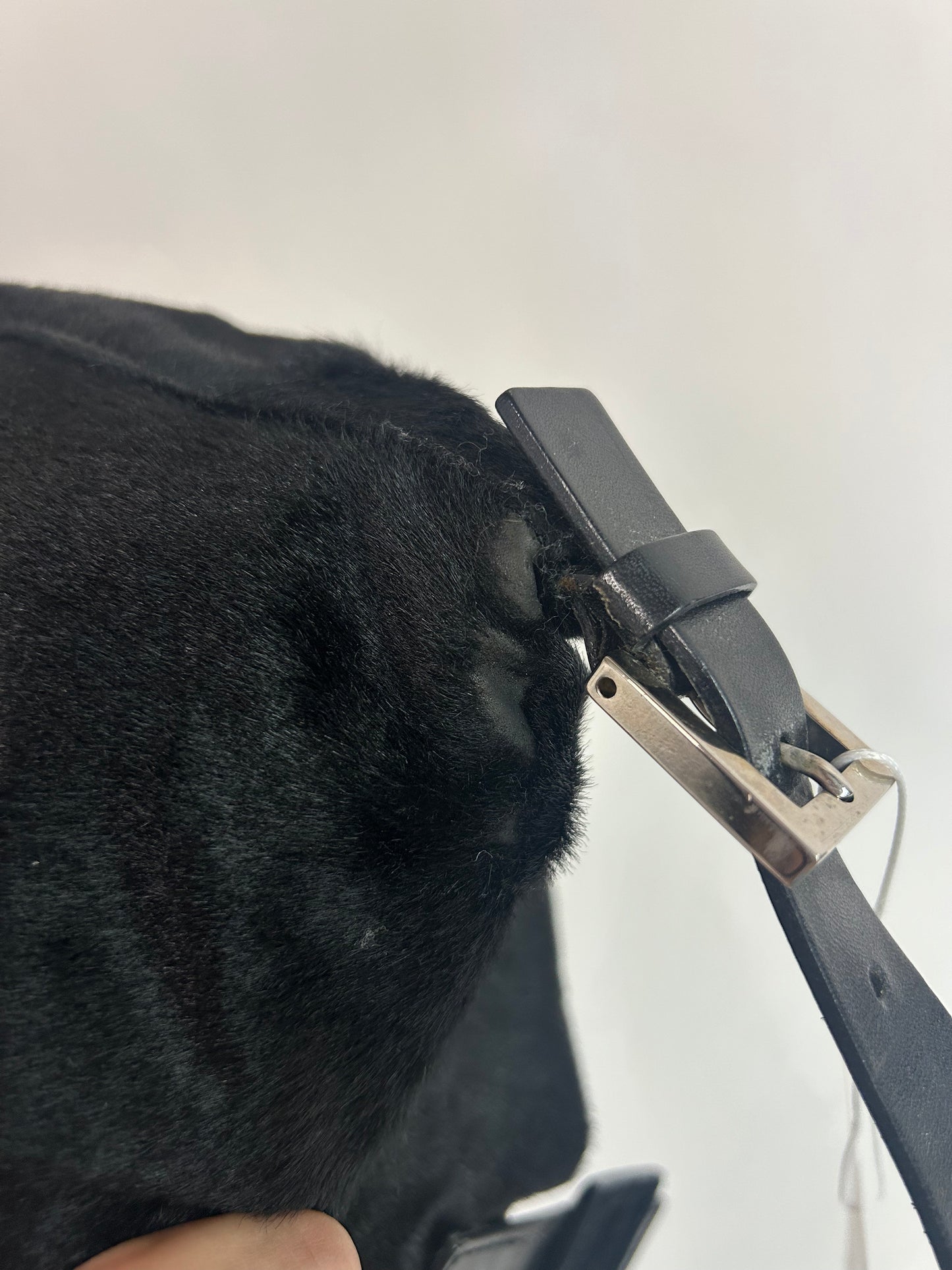 Fendi Black Ponyhair Mamma Baguette