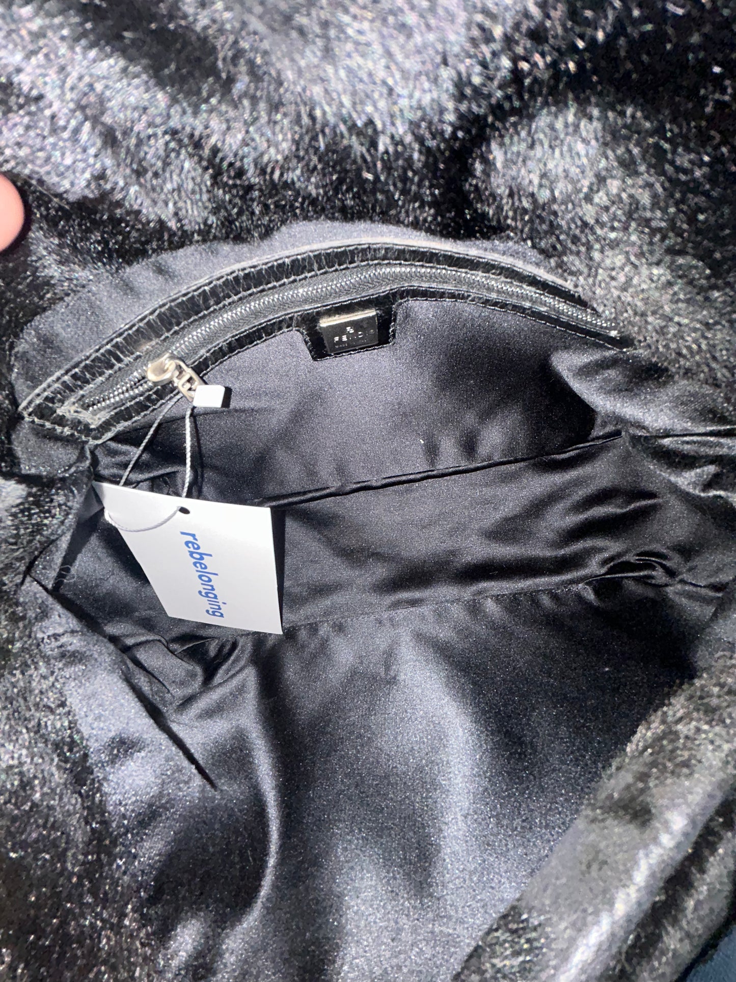 Fendi Black Ponyhair Mamma Baguette