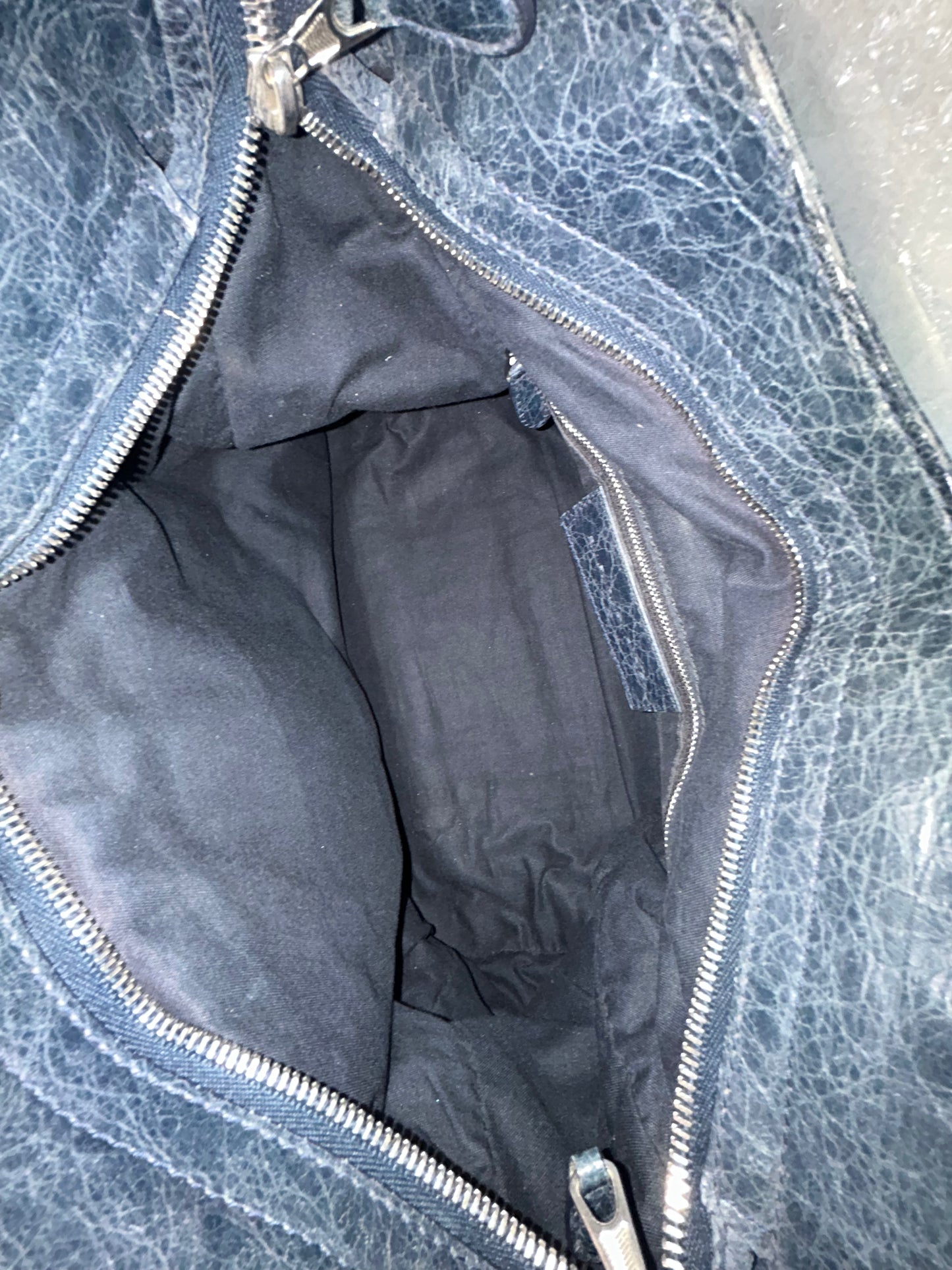 Balenciaga Giant Velo City Bag Washed Black Crossbody Bag