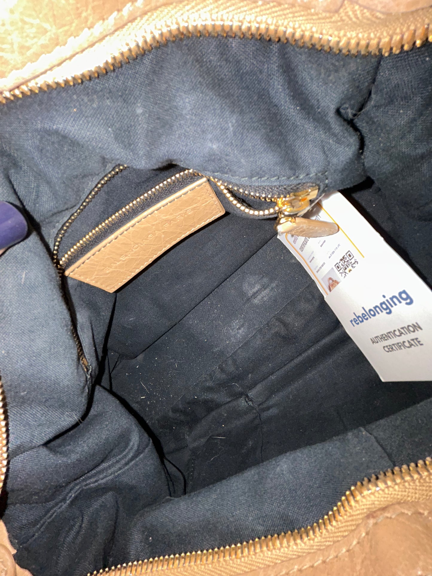 Balenciaga The Town Brown City Bag w/ Crossbody Strap
