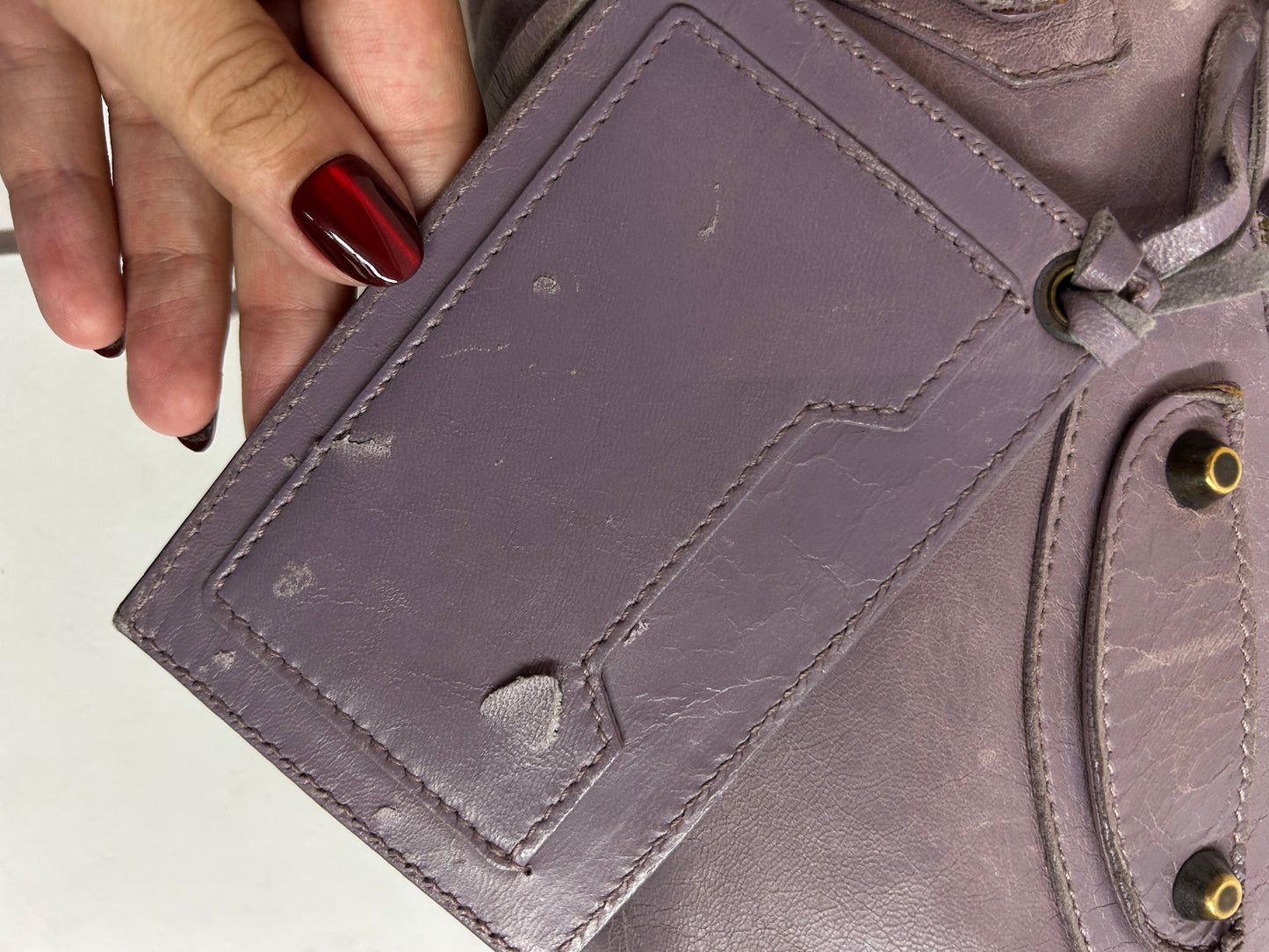 Balenciaga Lilac Leather "First" City Bag