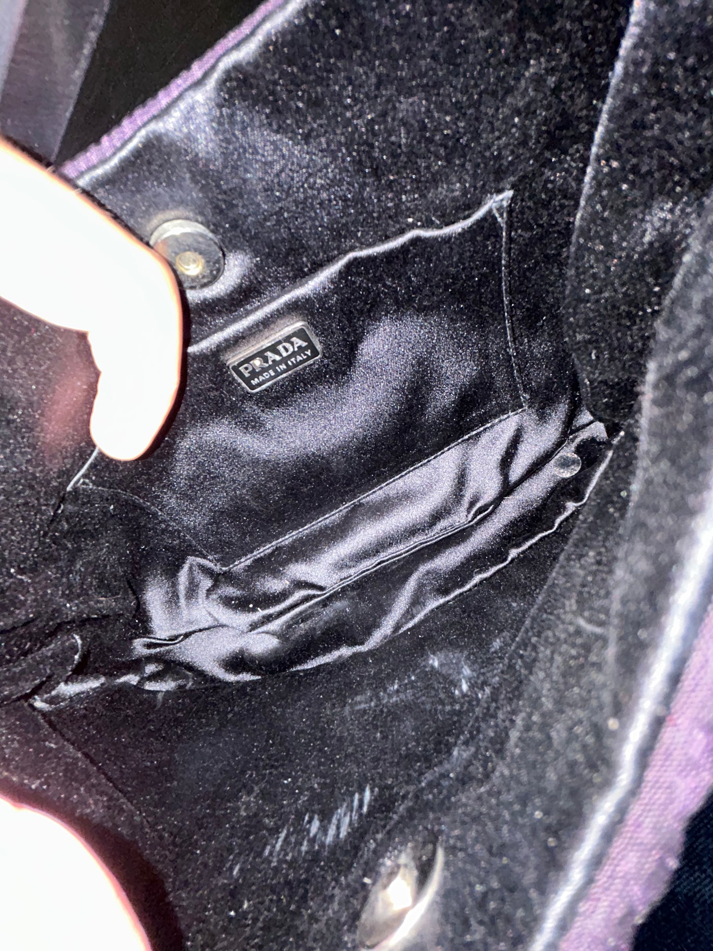 Prada Purple Nylon Small Shoulder Bag