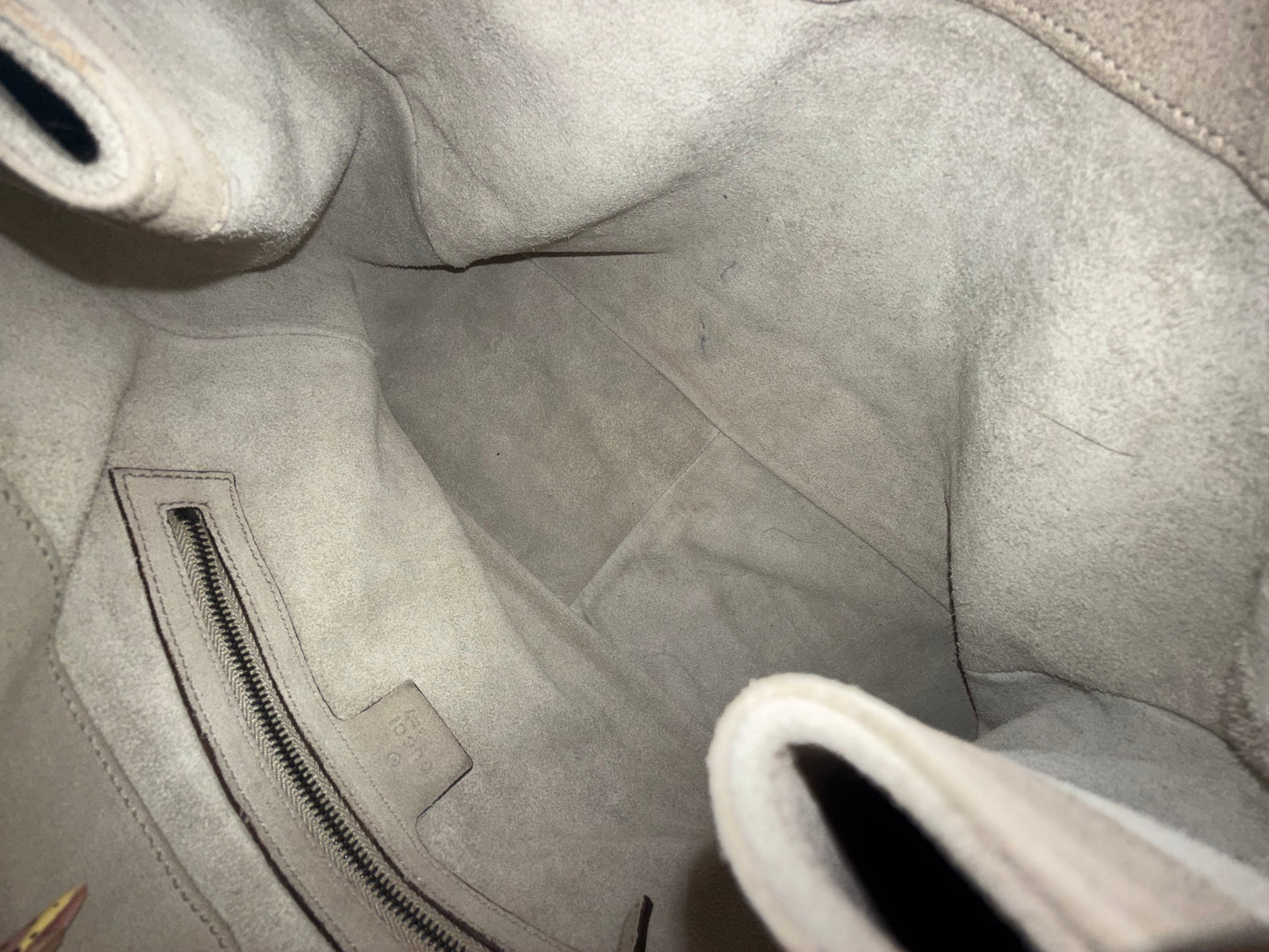 Gucci Gray Suede Shoulder Bag