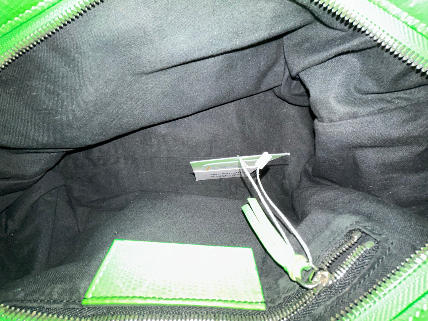 RARE Balenciaga Green Lizard Embossed Leather City Bag SHW