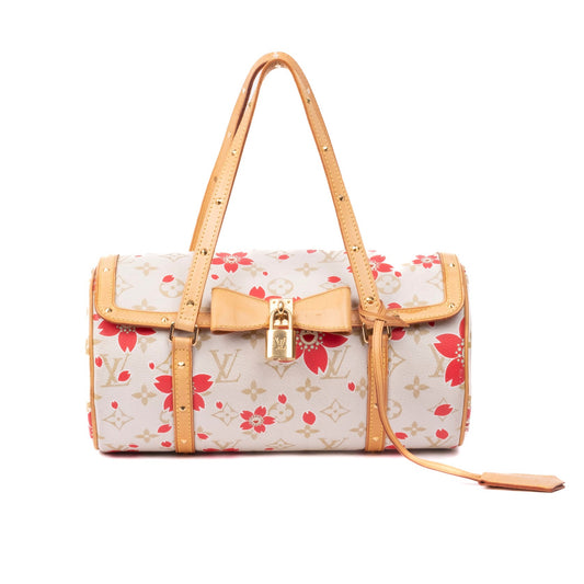 Louis Vuitton X Murakami White Multicolored Monogram Cherry Blossom Papillon