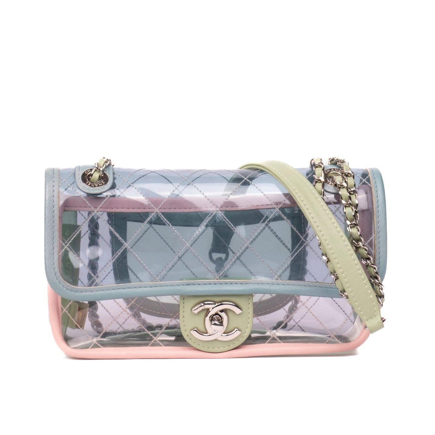 Chanel Multicolored PVC Quilted Splash Flap
