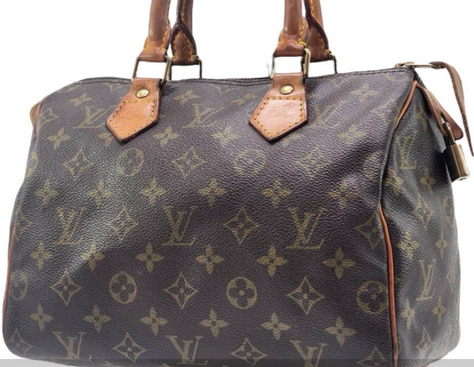 Louis Vuitton Brown Monogram Speedy 25