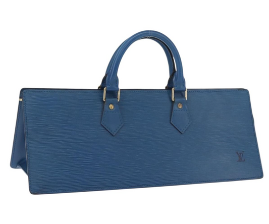 Louis Vuitton Toledo Blue Epi Leather Sac Triangle Handbag