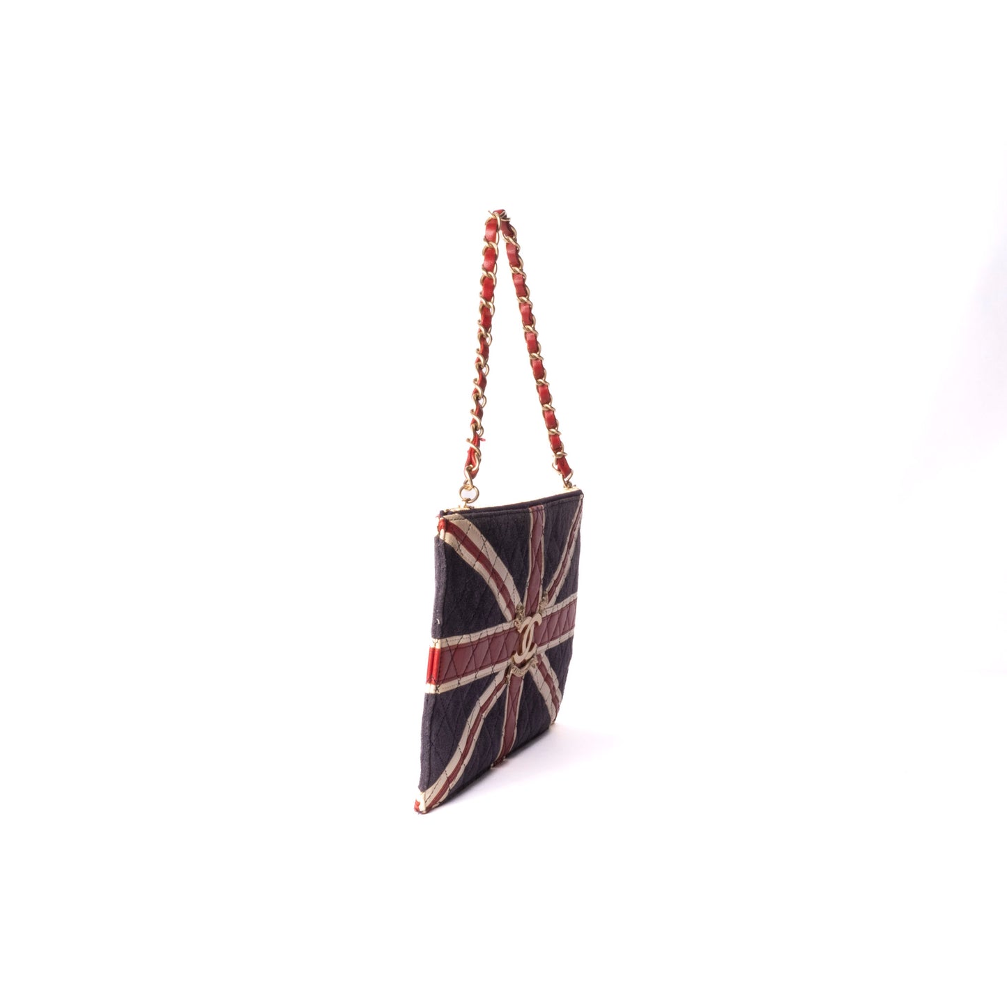 Chanel 2006 Union Jack Flat Pochette Bag