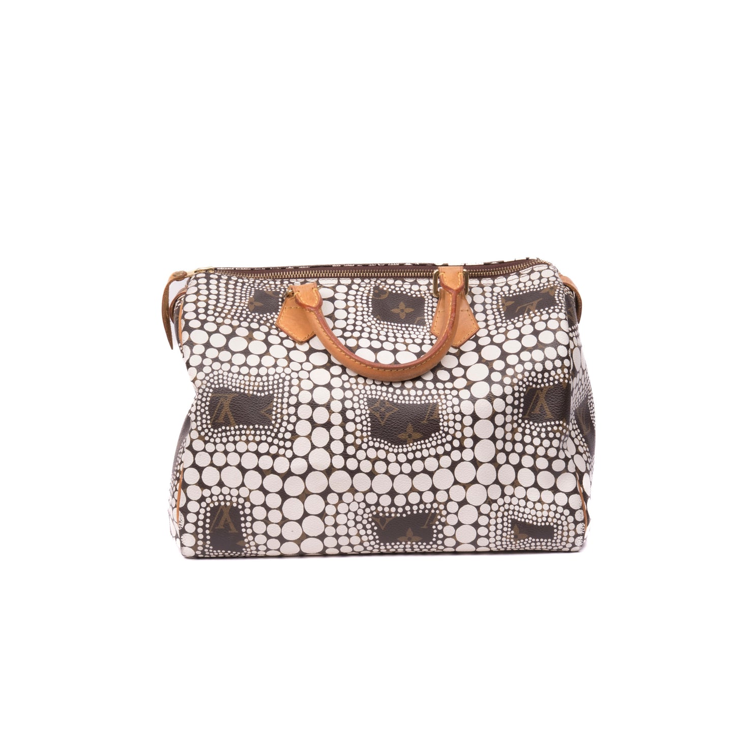 Louis Vuitton x Yayoi Kusama 2012 White Dot Speedy 30 Bag