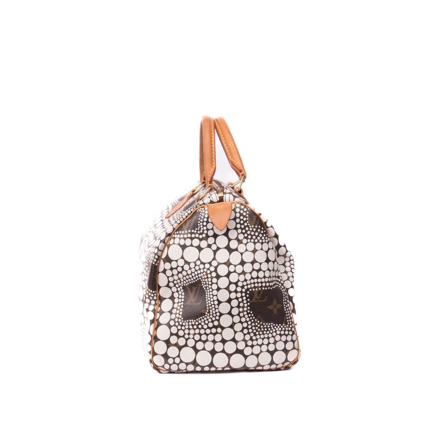Louis Vuitton x Yayoi Kusama 2012 White Dot Speedy 30 Bag