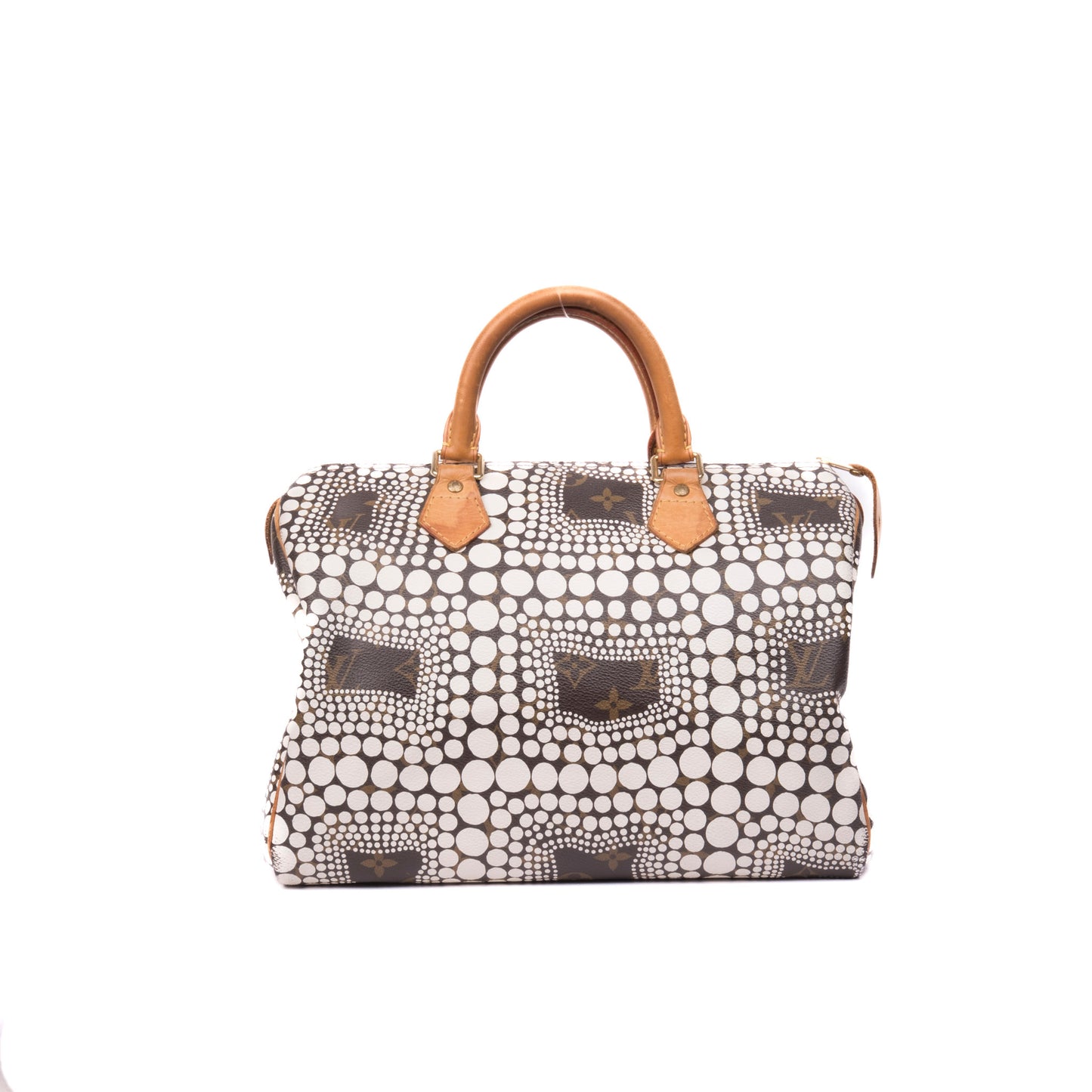 Louis Vuitton x Yayoi Kusama 2012 White Dot Speedy 30 Bag