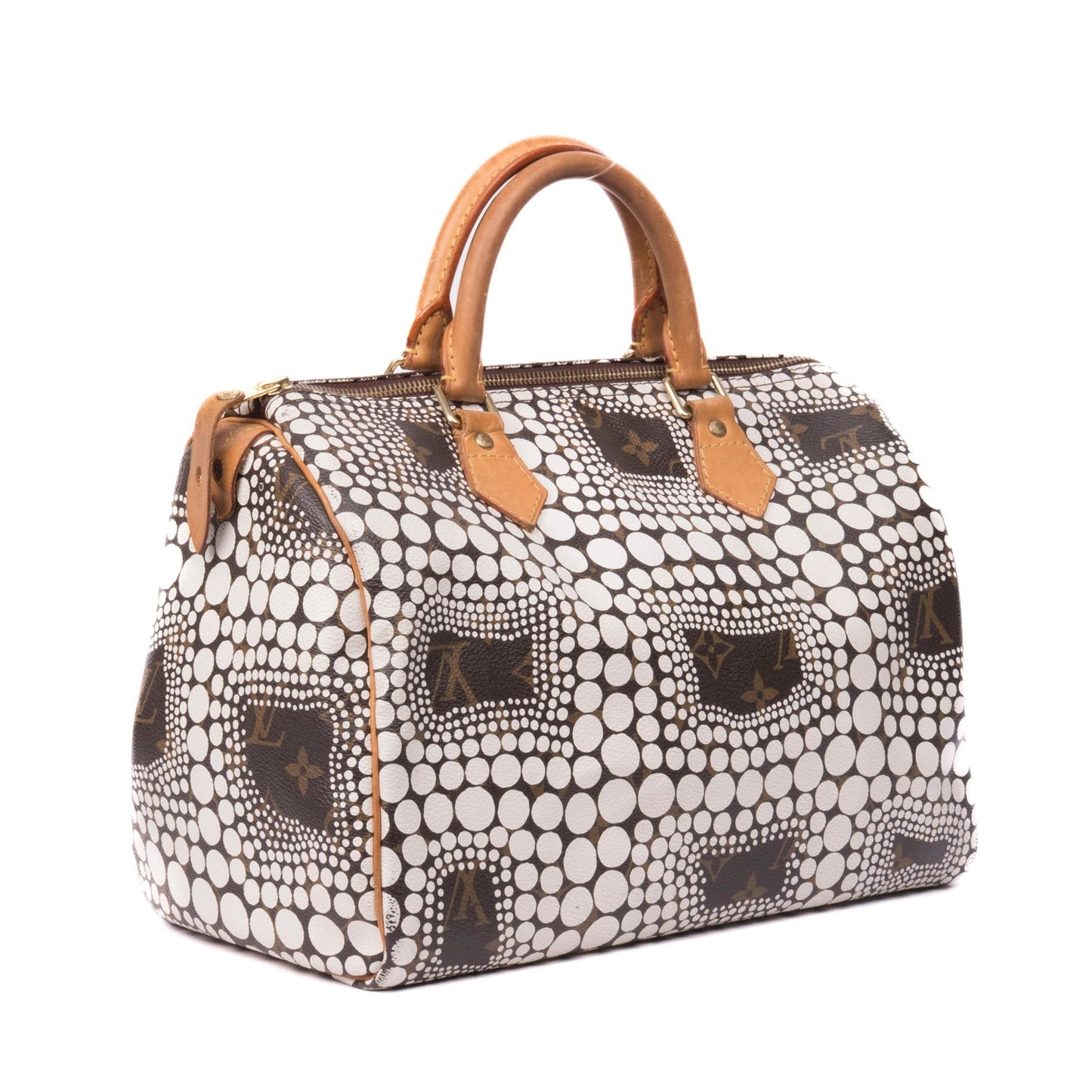 Louis Vuitton x Yayoi Kusama 2012 White Dot Speedy 30 Bag