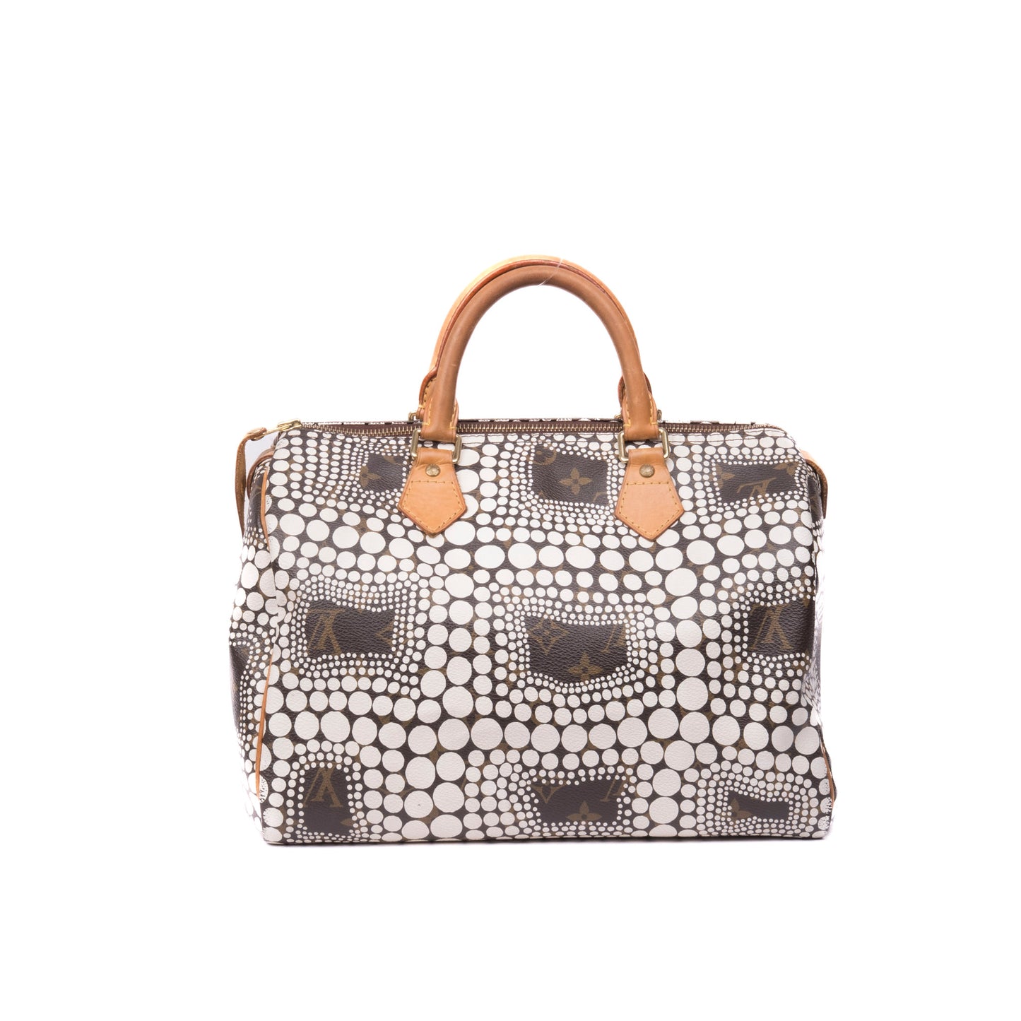 Louis Vuitton x Yayoi Kusama 2012 White Dot Speedy 30 Bag