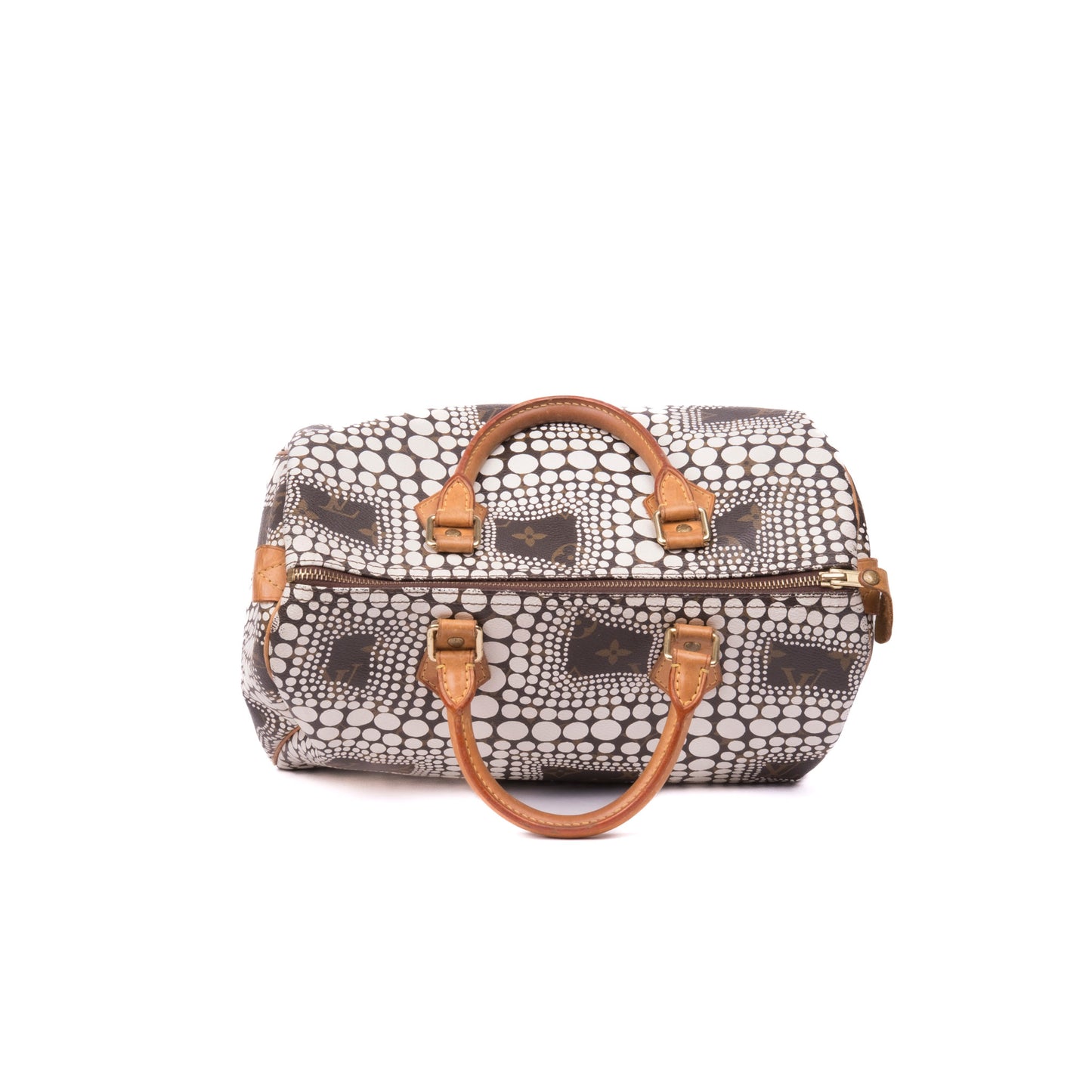 Louis Vuitton x Yayoi Kusama 2012 White Dot Speedy 30 Bag