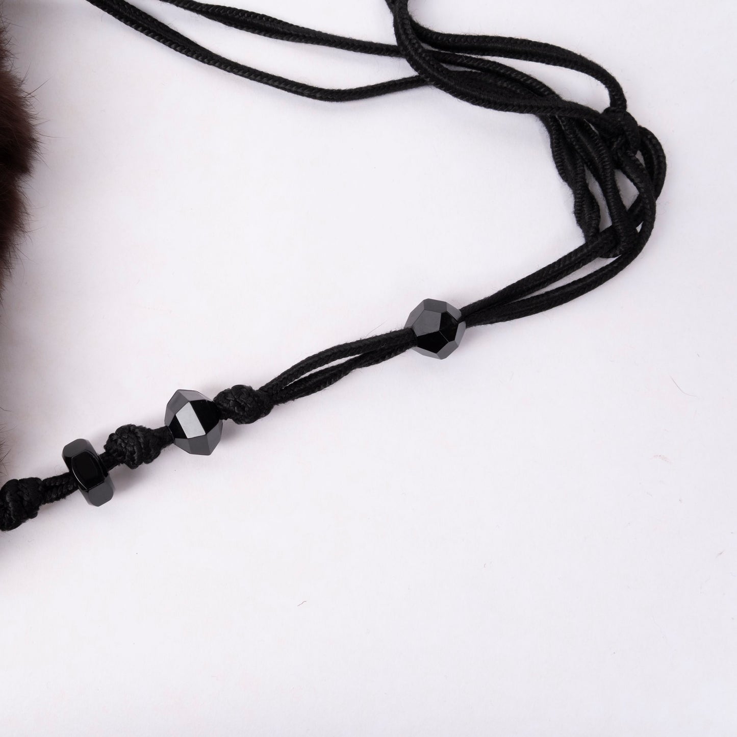 Prada Brown Suede & Fur Braided Trim Tassel Shoulder Bag