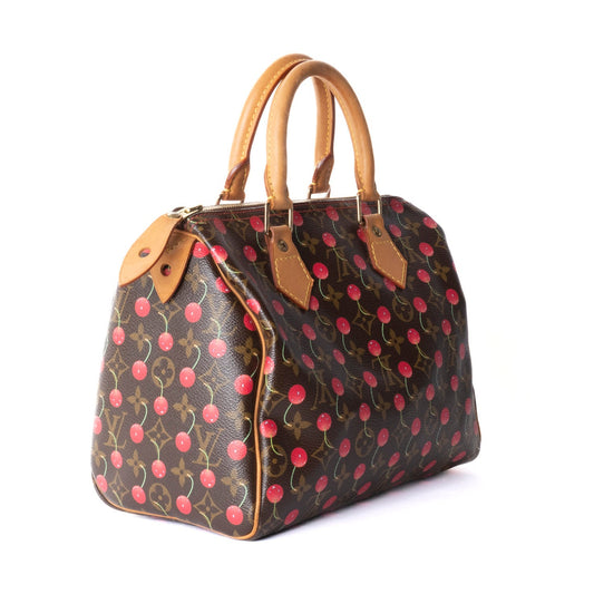 Louis Vuitton x Murakami 2005 Cerises Cherry Speedy 25 Boston Bag