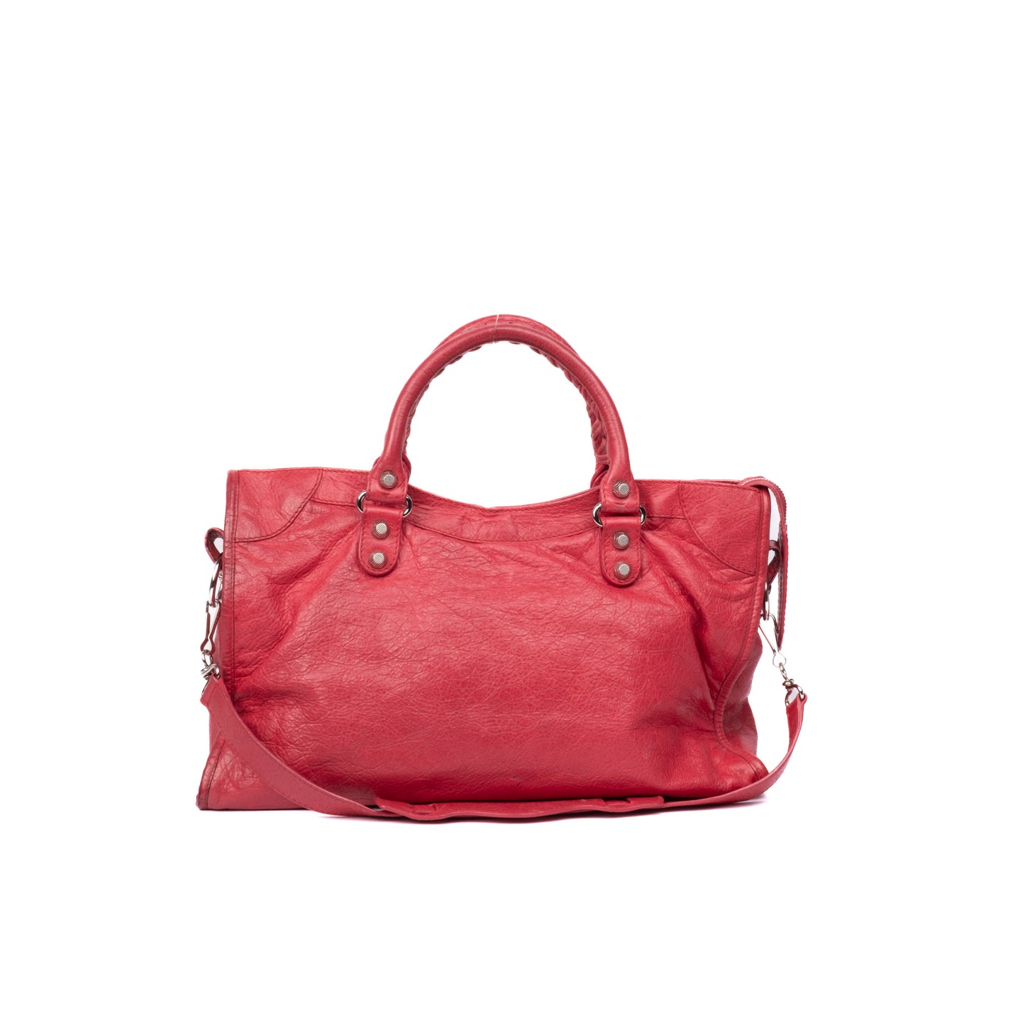 Balenciaga Pink Leather City Bag