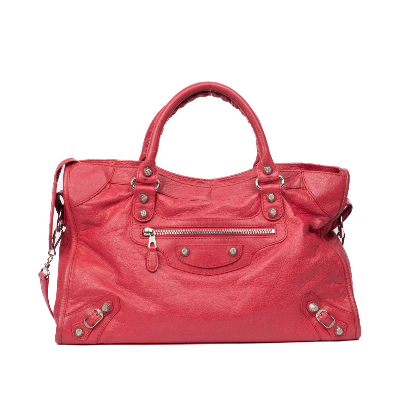Balenciaga Pink Leather City Bag