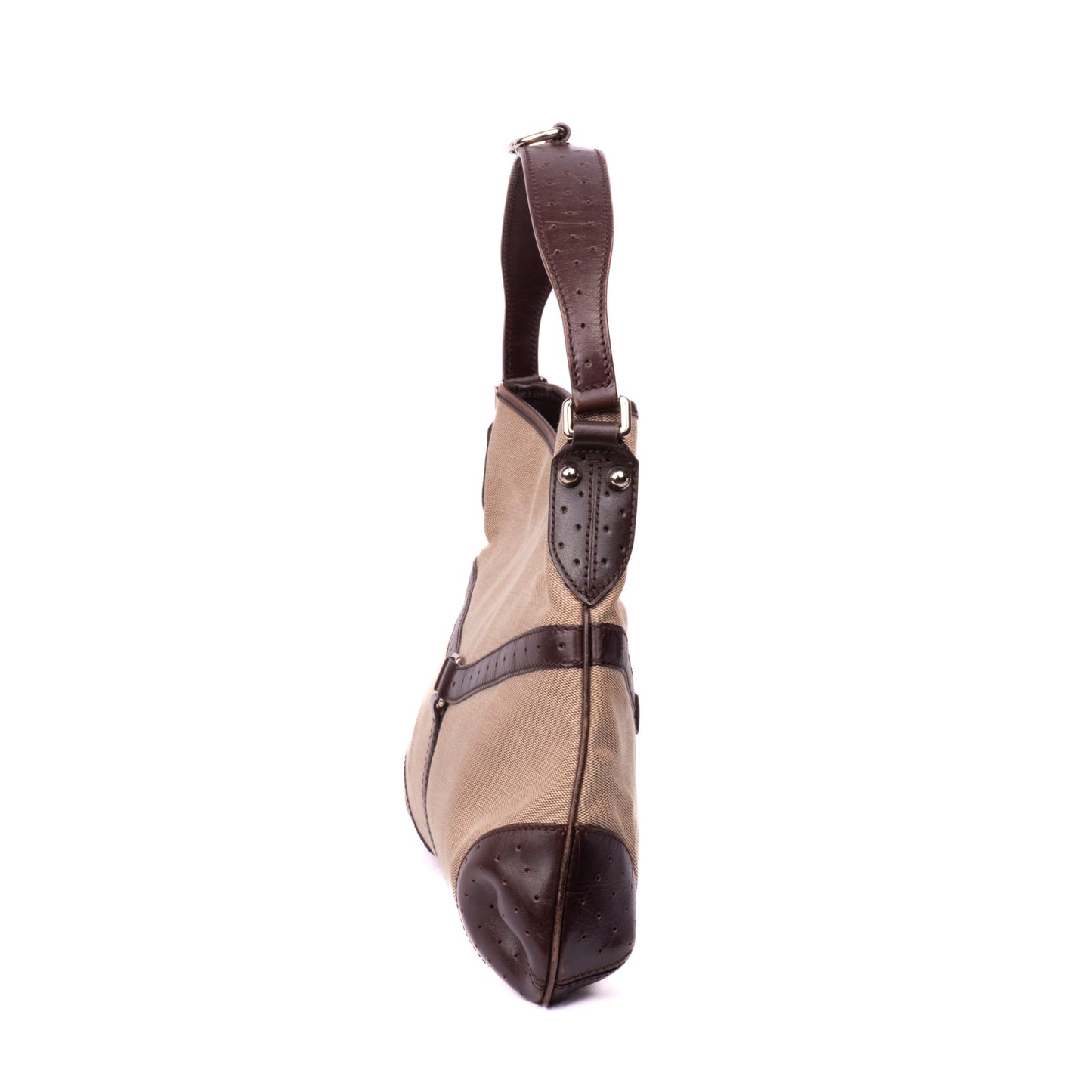 Gucci Sherry Line Nylon & Leather Shoulder Bag