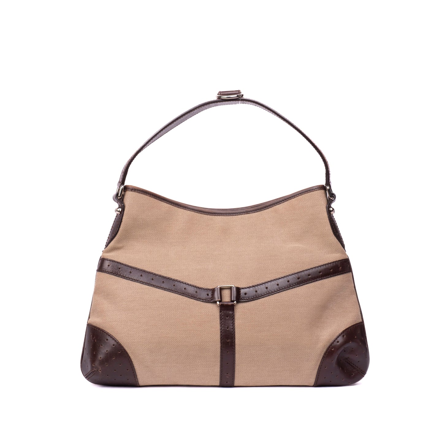 Gucci Sherry Line Nylon & Leather Shoulder Bag