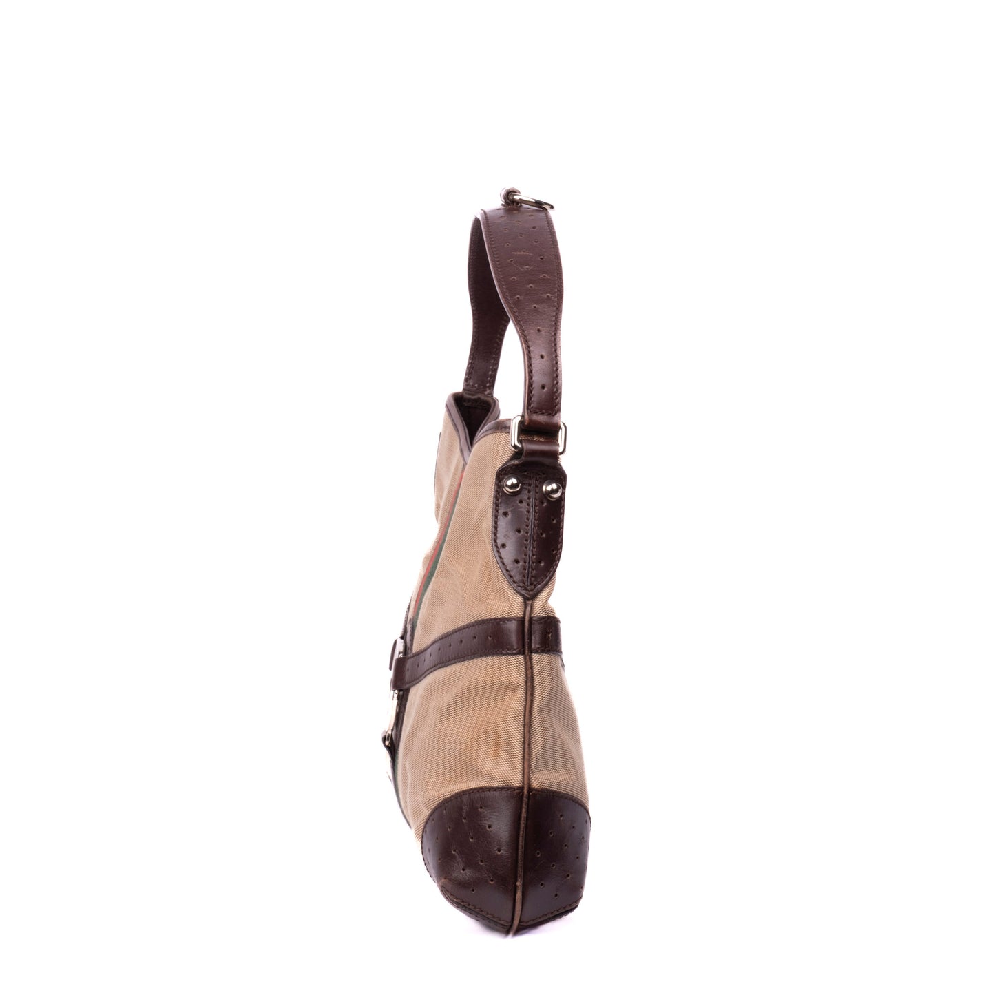 Gucci Sherry Line Nylon & Leather Shoulder Bag