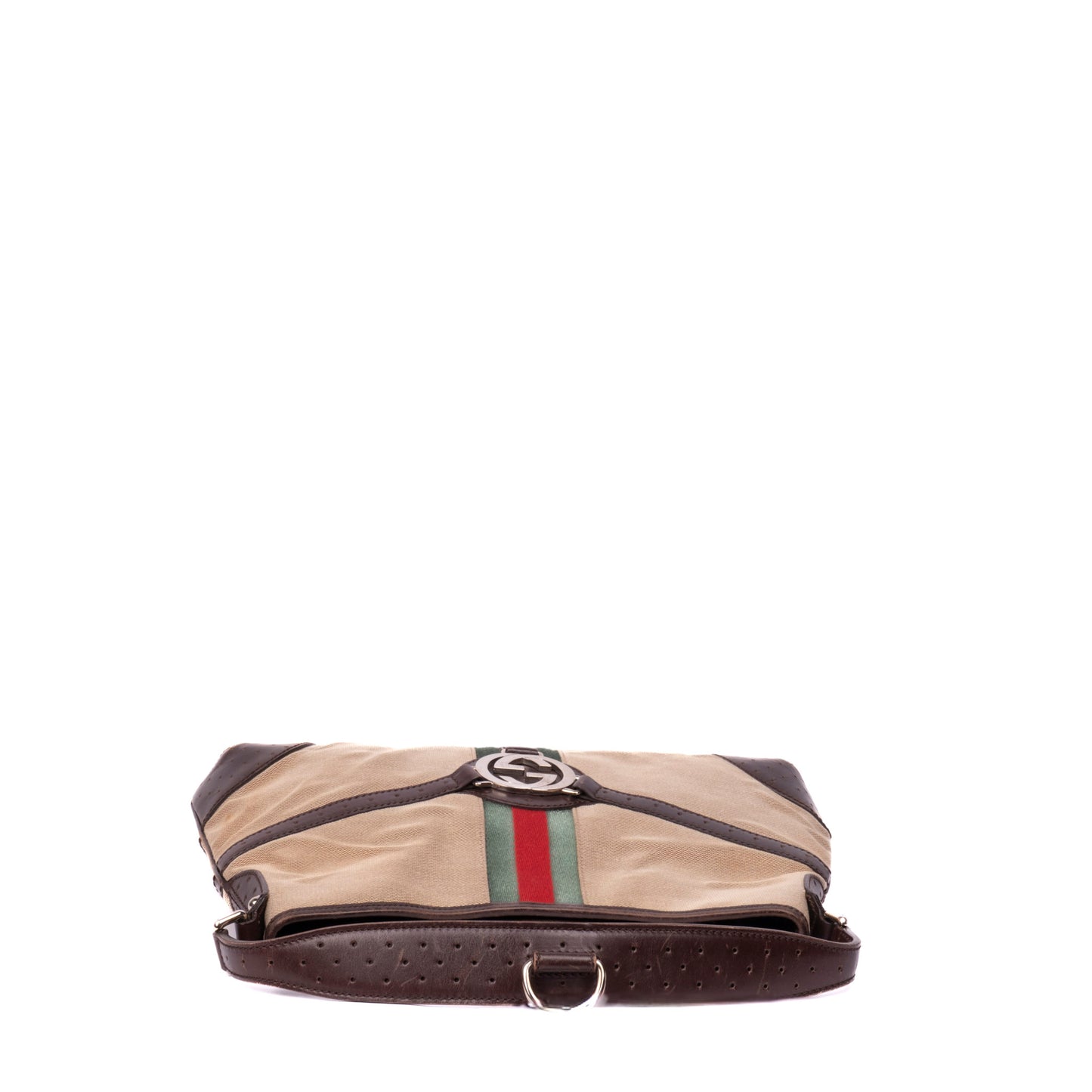 Gucci Sherry Line Nylon & Leather Shoulder Bag