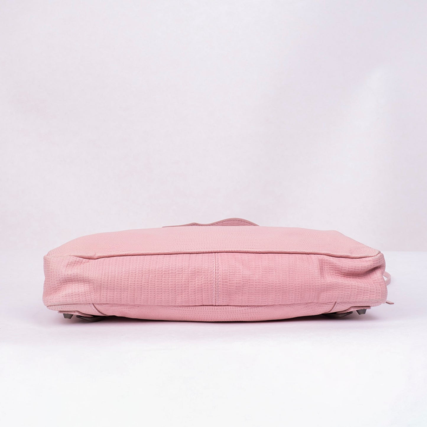RARE Balenciaga Pink Leather Lizard Embossed First City Bag