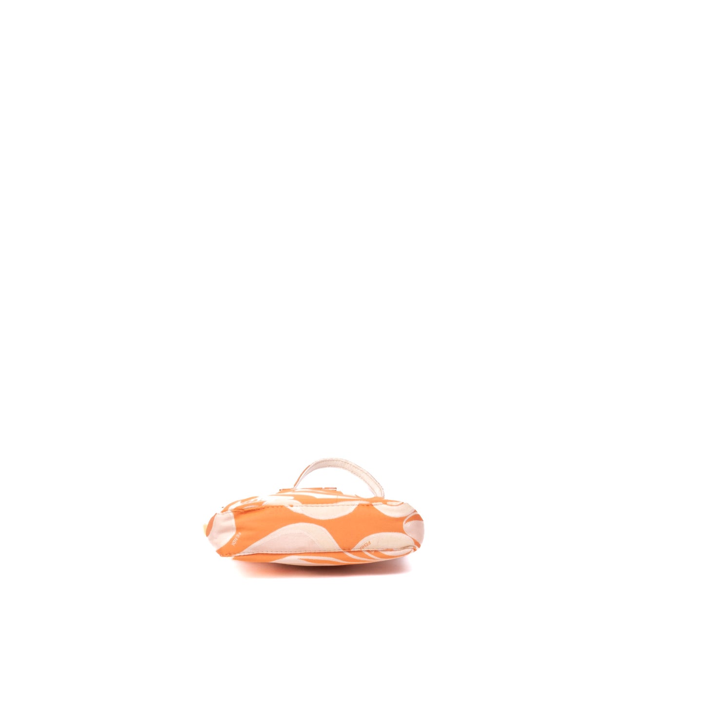 Fendi Orange Swirl Print Satin Mini Shoulder Bag
