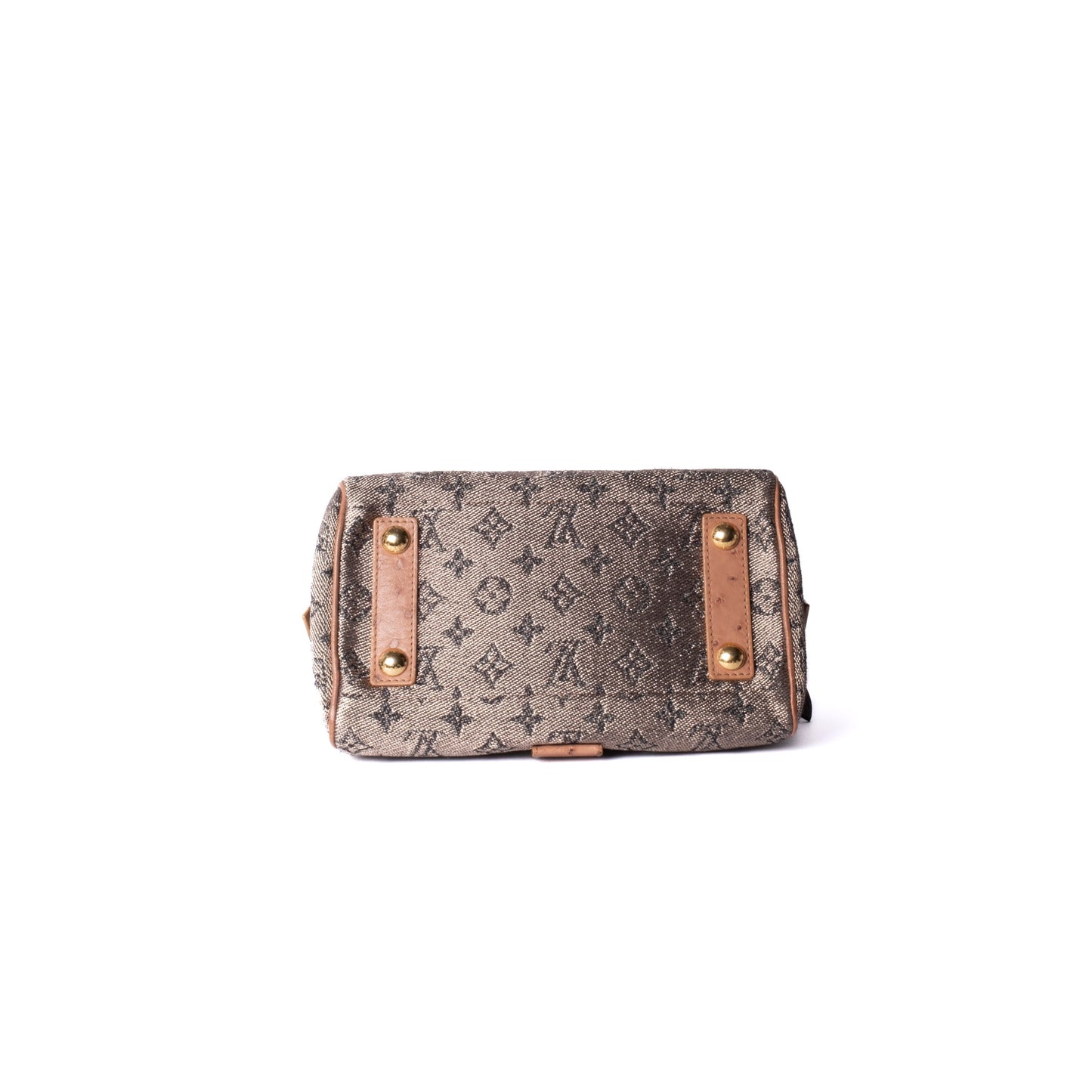 RARE Louis Vuitton Brown Multicolored Monogram Ostrich & Alligator Comédie Carousel Top Handle Bag