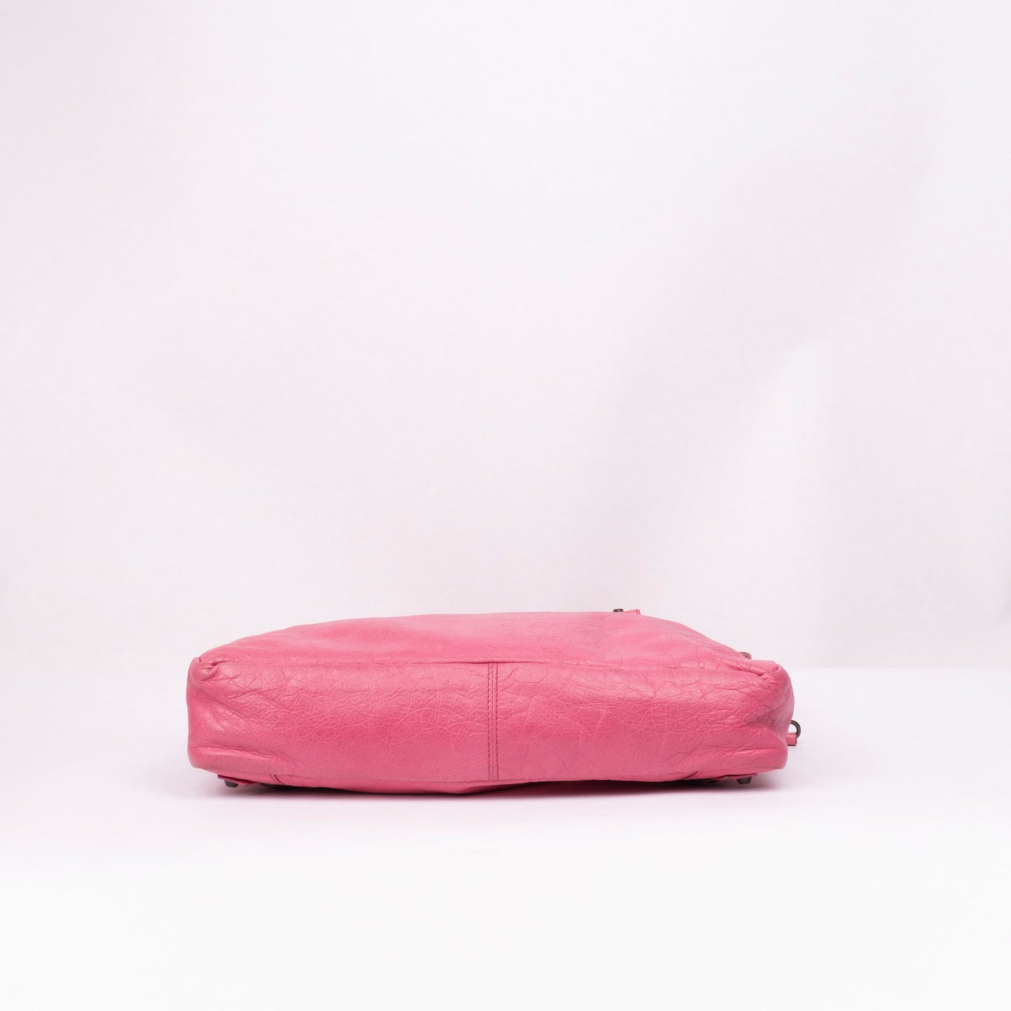 Balenciaga Pink Leather Town City Bag w/ Crossbody Strap