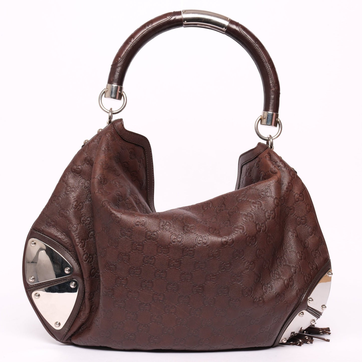 Gucci Brown Leather Babouska Indy Shoulder Bag