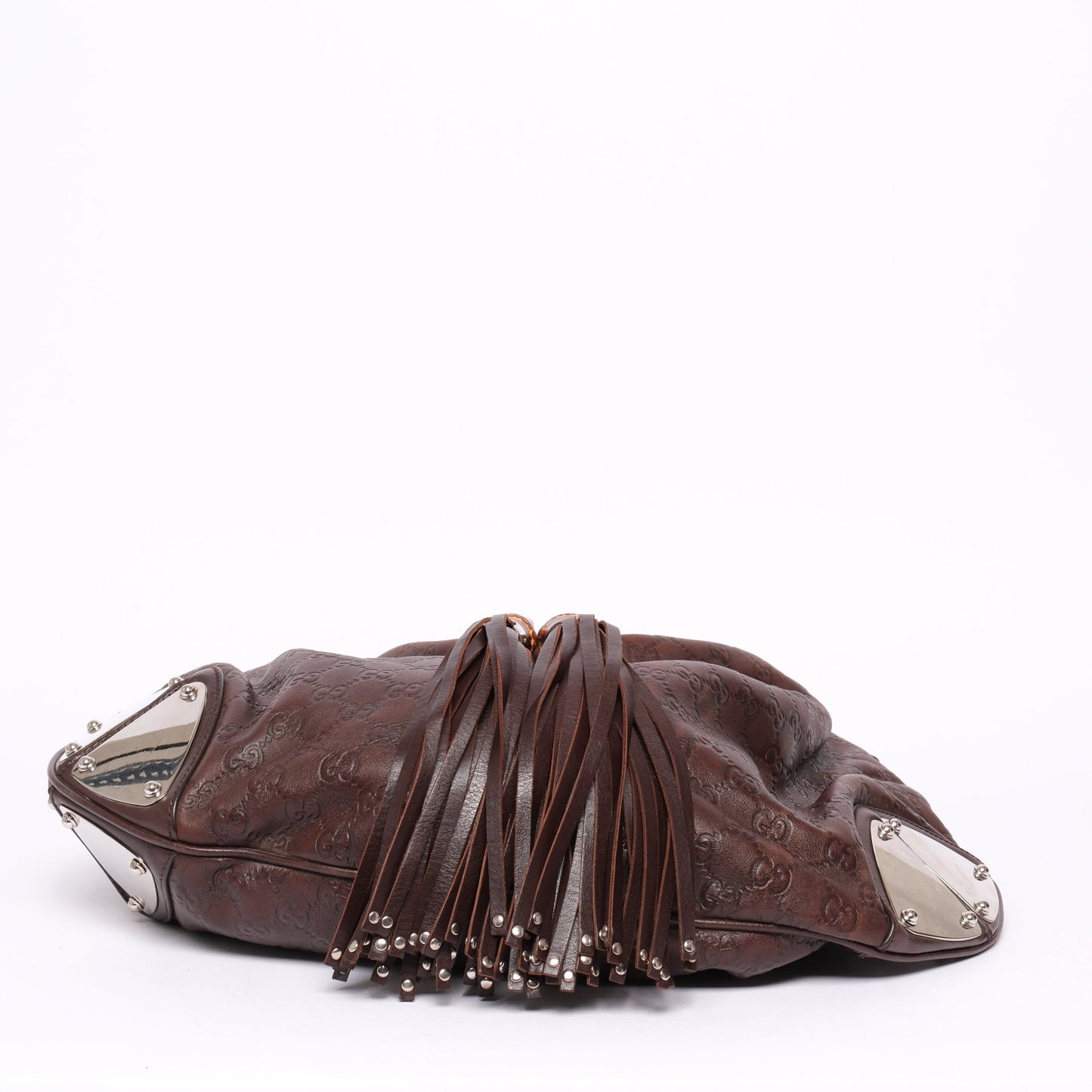Gucci Brown Leather Babouska Indy Shoulder Bag