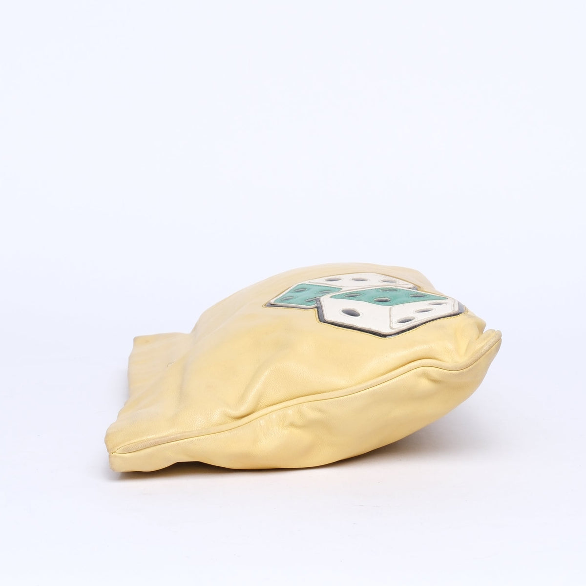 Prada Yellow Nylon Dice Pouch